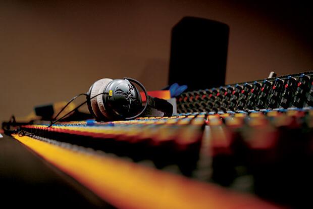 sound studio control board